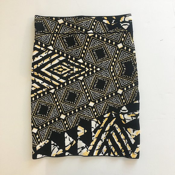 BCBGMAXAZRIA Britte Tribal Print Bandage Skirt - Picture 5 of 7